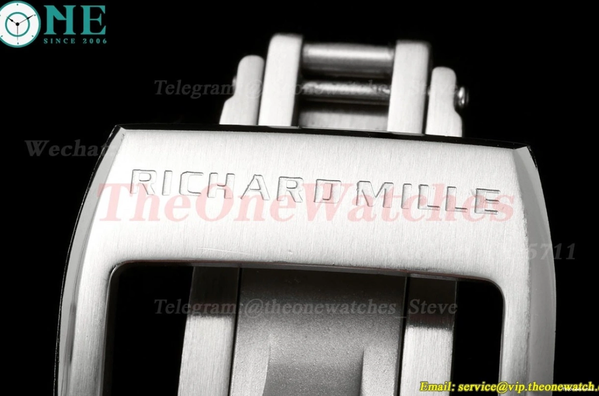 Strap Skeleton RM055 RMUL2 On Dial Blue T+F White Ceramic Rubber White 1225